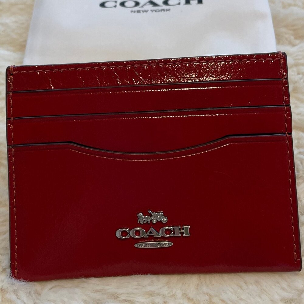 Coach Slim Card Holder with ID window ~ NWT - Picture 6 of 7